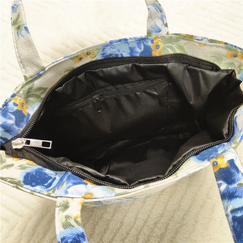 New Fashion Flower Printed Lun - Canvas Backpack Casual recension och pris