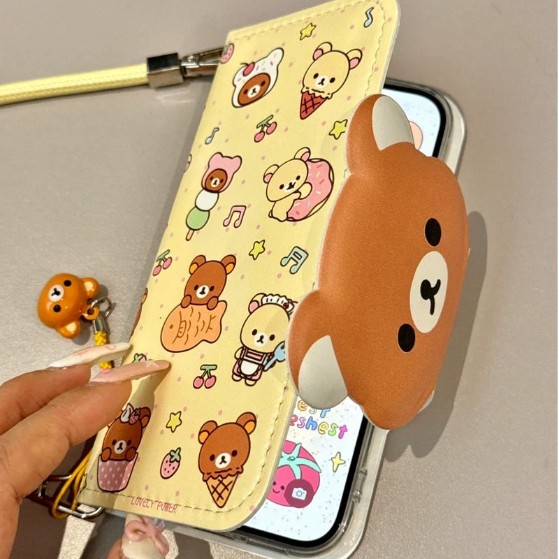 Rilakkuma Cute Cartoon Flip Le - Mini Backpack Purse recension och pris