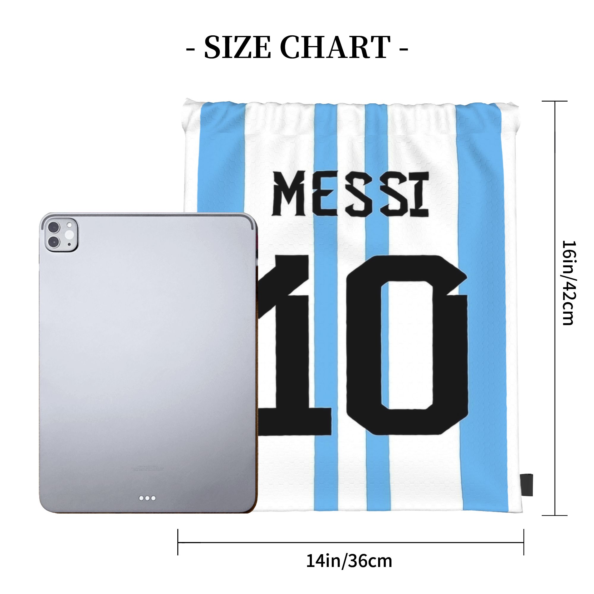 Messis 10 Soccer Football Draw - Drawstring Gym Bag recension och pris