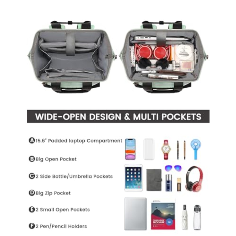 Laptop Backpack for WomenColle - Travel Backpack Anti Theft recension och pris