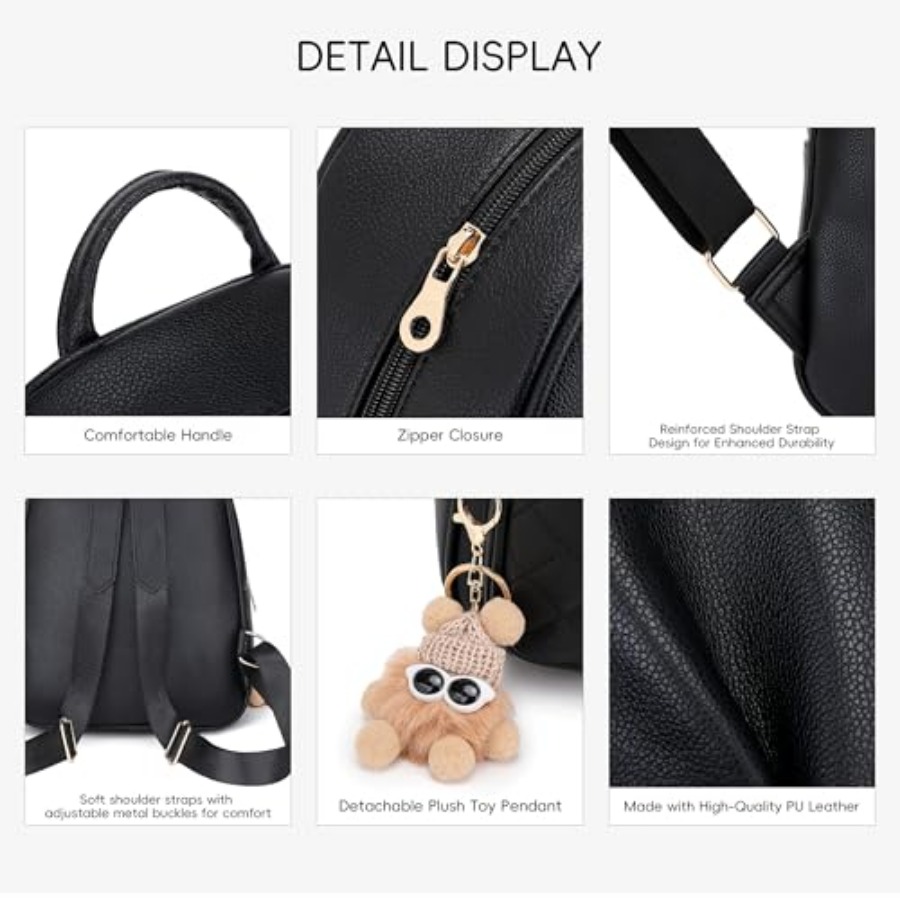 Mini Leather Backpack Purse fo - Mini Backpack Purse recension och pris