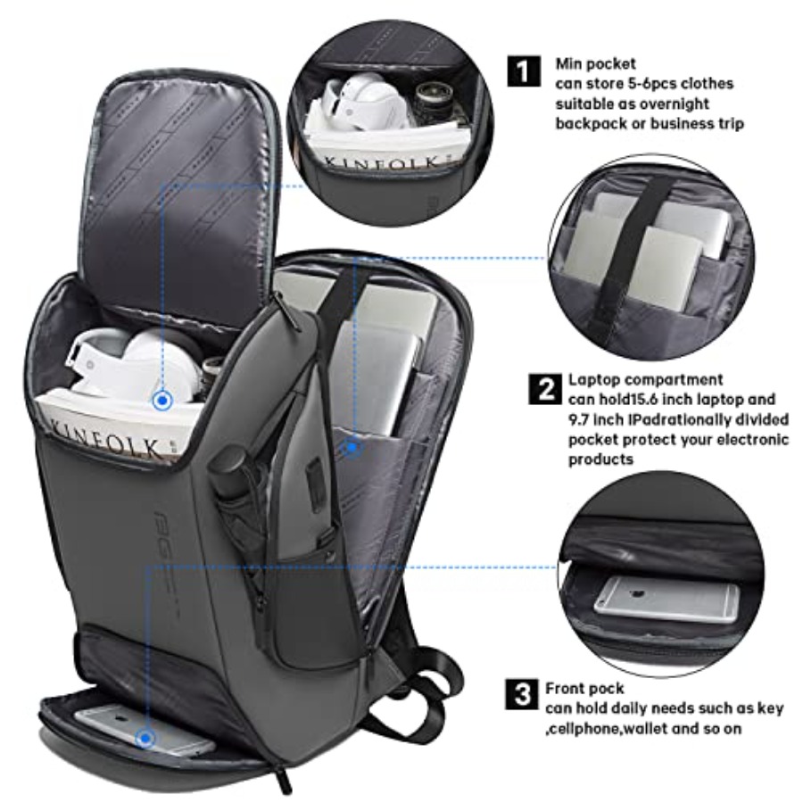 Business Laptop Smart backpack - Laptop Backpack 15.6 recension och pris