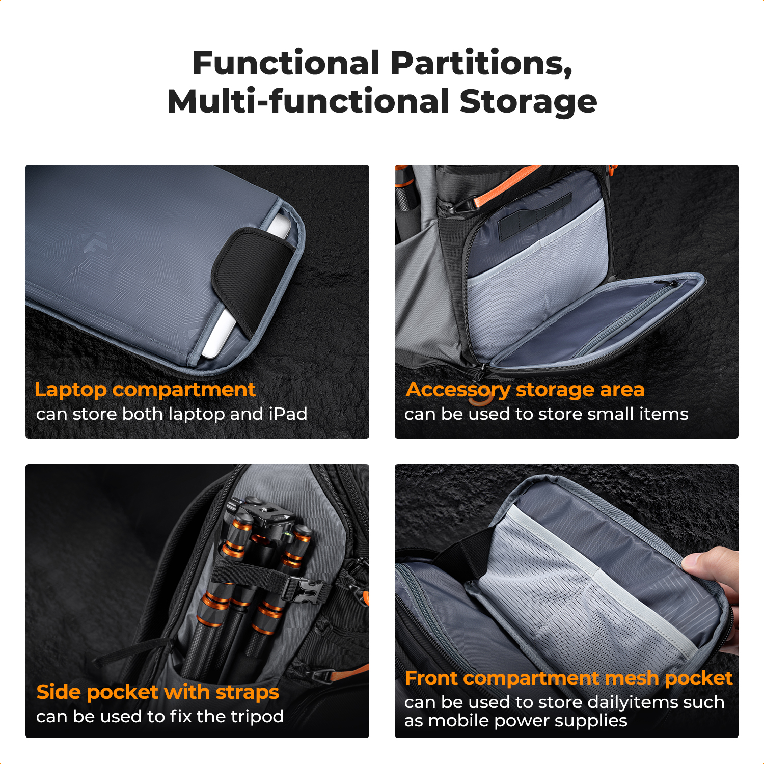 K&F CONCEPT 25L Outdoor Camera - Rain Cover Backpack recension och pris