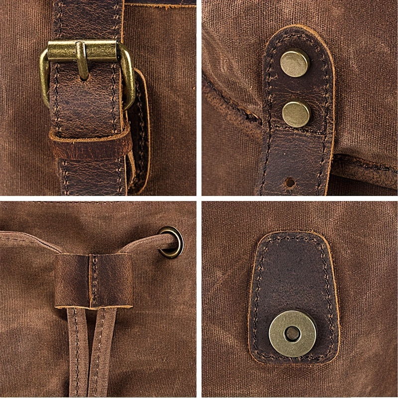 Vintage Men'S Leather Backpack - Leather Backpack Vintage recension och pris
