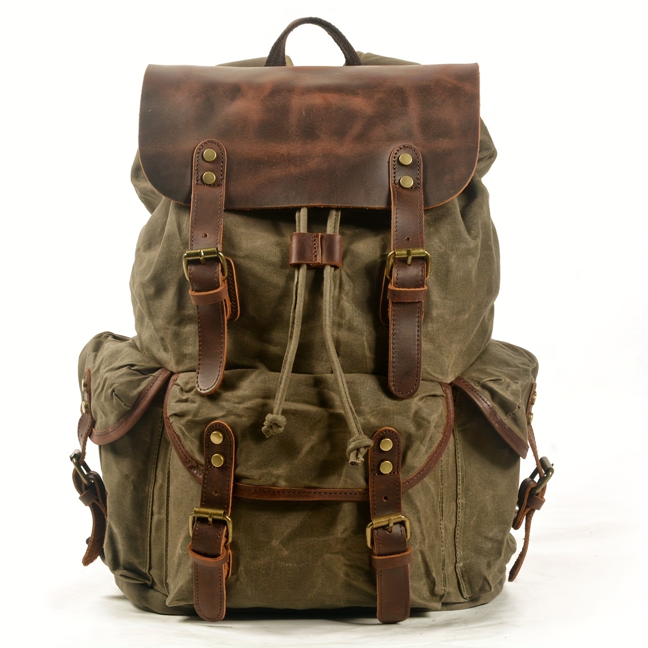 Vintage Men'S Leather Backpack - Leather Backpack Vintage recension och pris
