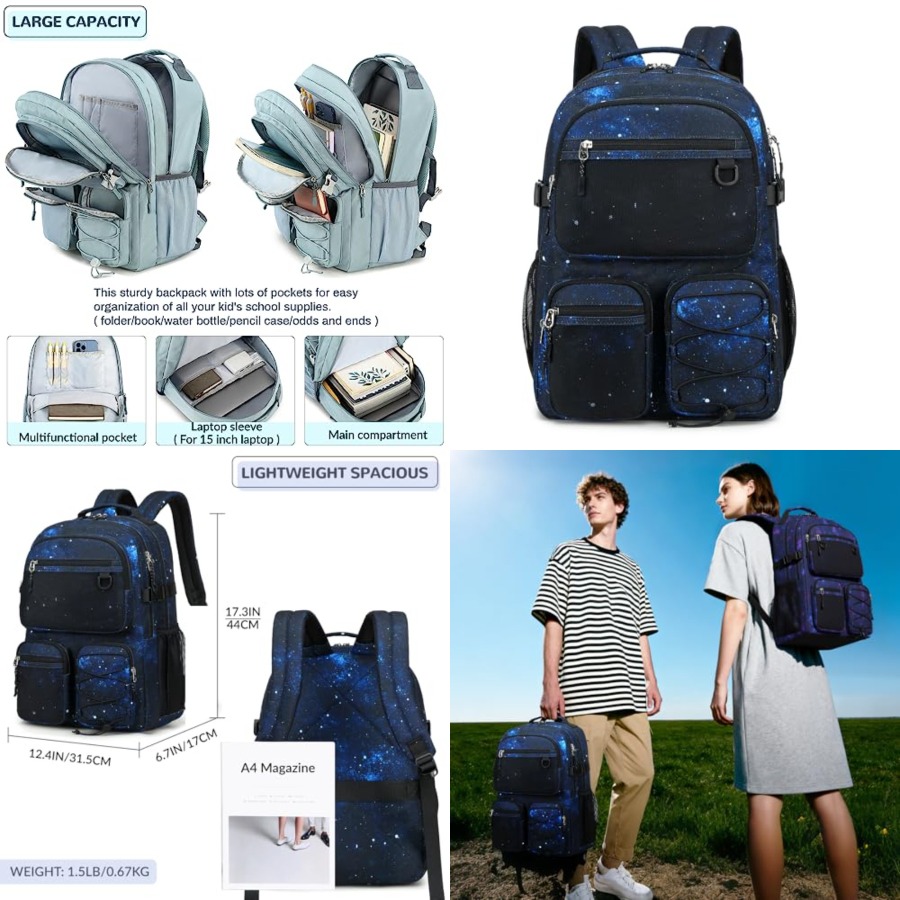 Multi-Pocket Backpack for Trav - Laptop Backpack 15.6 recension och pris