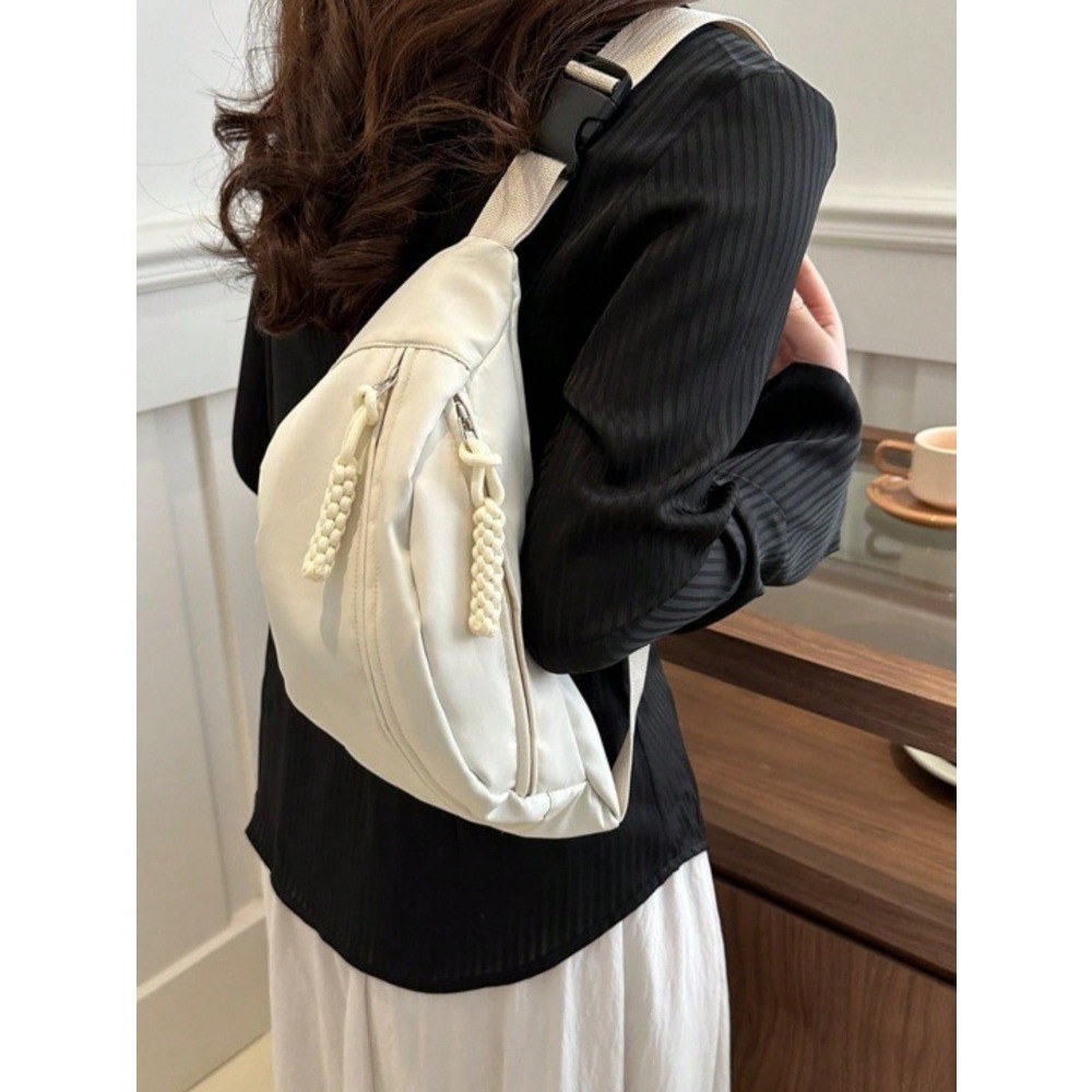 Large Capacity Nylon Chest Bag - Sling Backpack Shoulder recension och pris