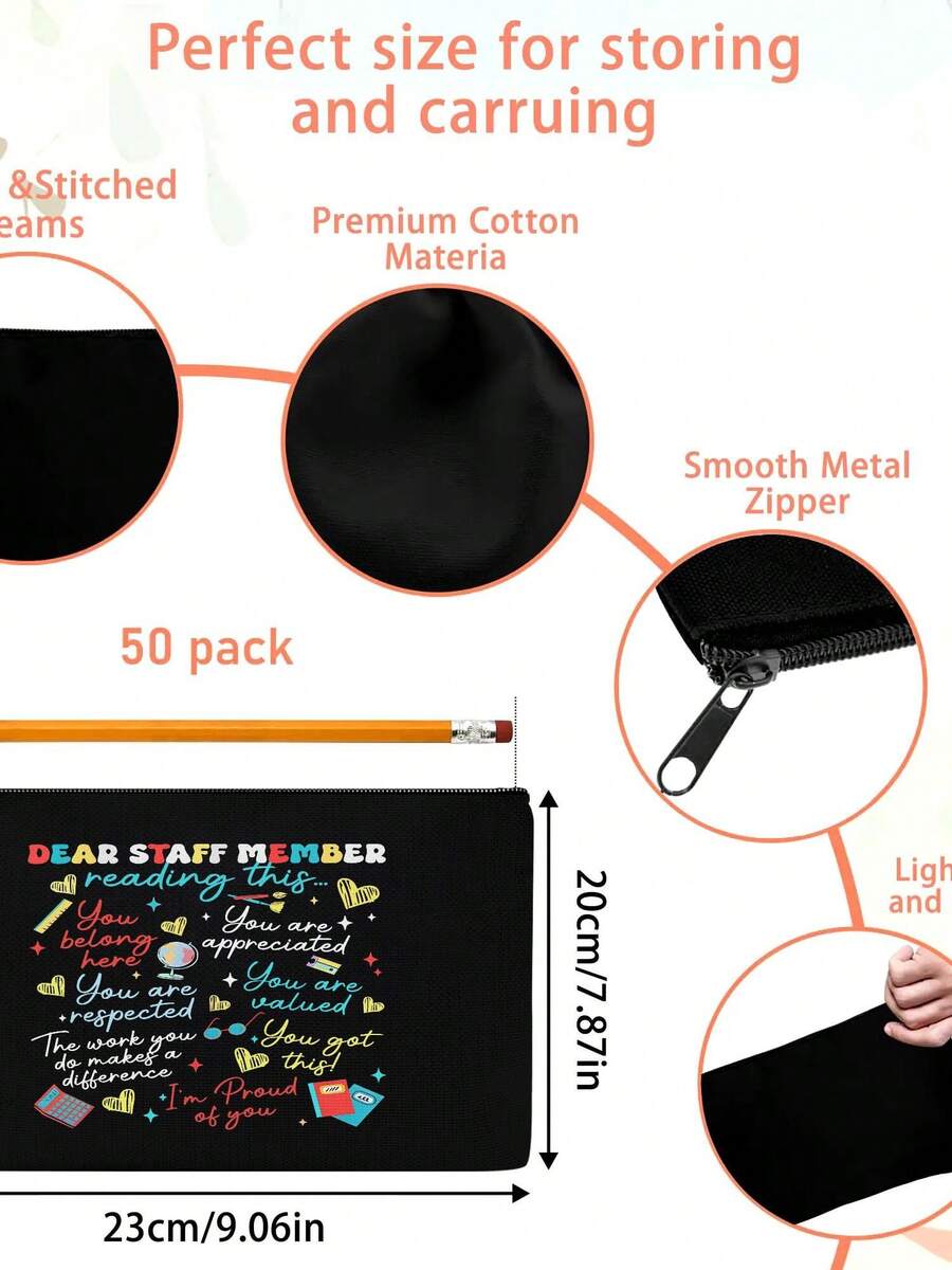 Durable Canvas Zipper Pouch Mu - Canvas Backpack Casual recension och pris