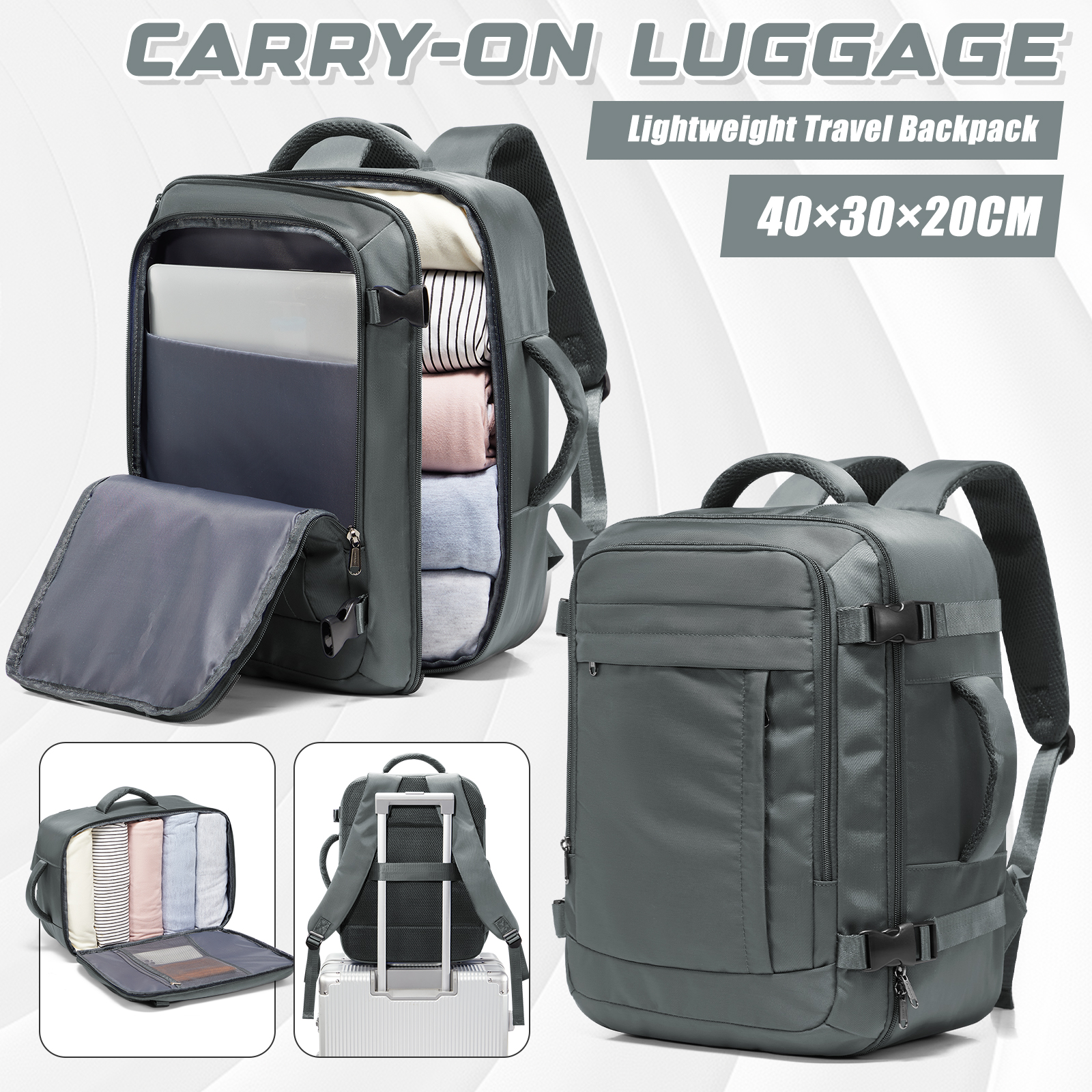 Ryanair Cabin Bags 40x30x20 Un - Canvas Backpack Casual recension och pris