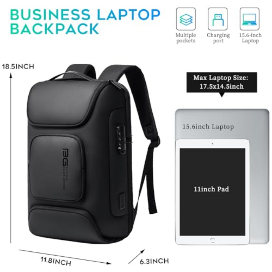 Business Backpack, Laptop Back - Laptop Backpack 15.6 recension och pris