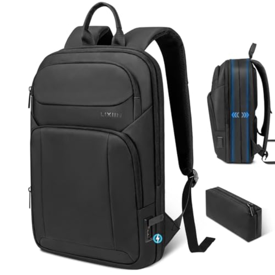 Backpack for Men Slim and Expa - Travel Backpack Anti Theft recension och pris