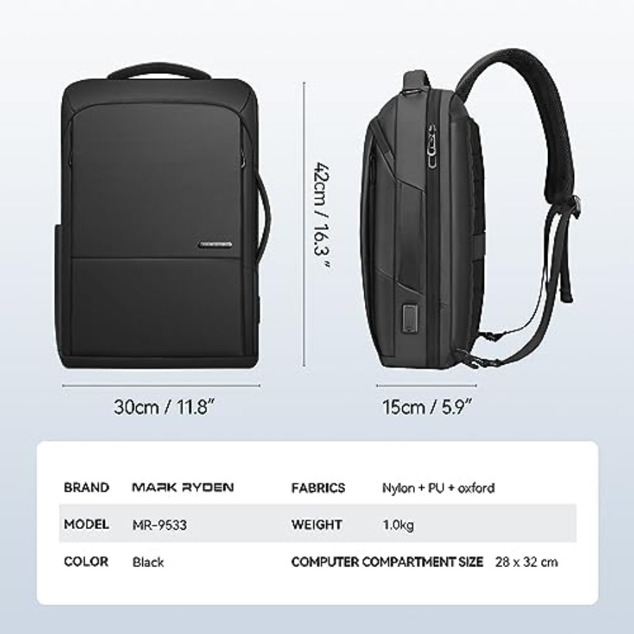 Slim Laptop Backpack for Men,  - Laptop Backpack 15.6 recension och pris