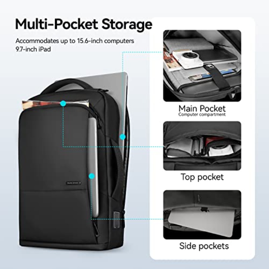 Slim Laptop Backpack for Men,  - Laptop Backpack 15.6 recension och pris