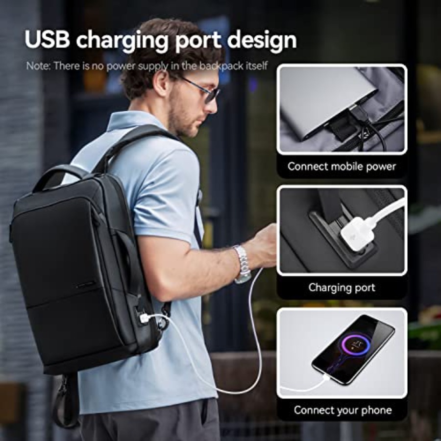 Slim Laptop Backpack for Men,  - Laptop Backpack 15.6 recension och pris