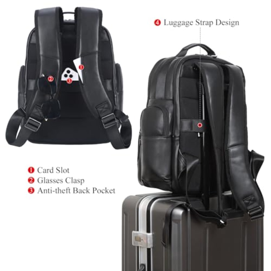 Men's Vintage Leather Backpack - Leather Backpack Vintage recension och pris