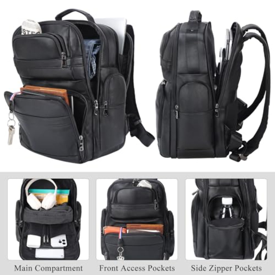 Men's Vintage Leather Backpack - Leather Backpack Vintage recension och pris