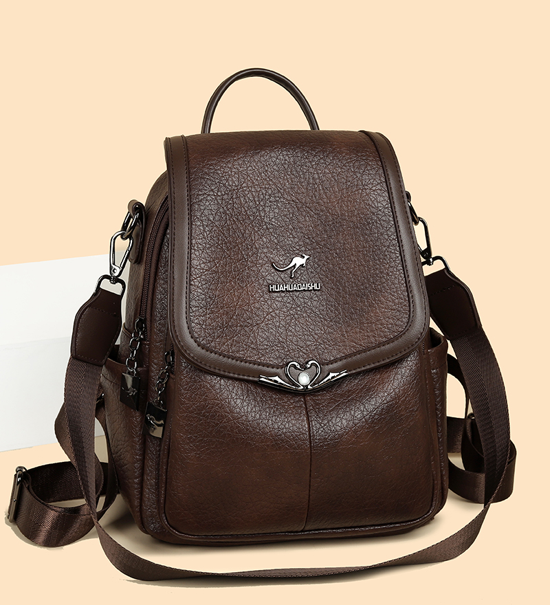 2026 new Ladies Bookbag Rucksa - Leather Backpack Vintage recension och pris