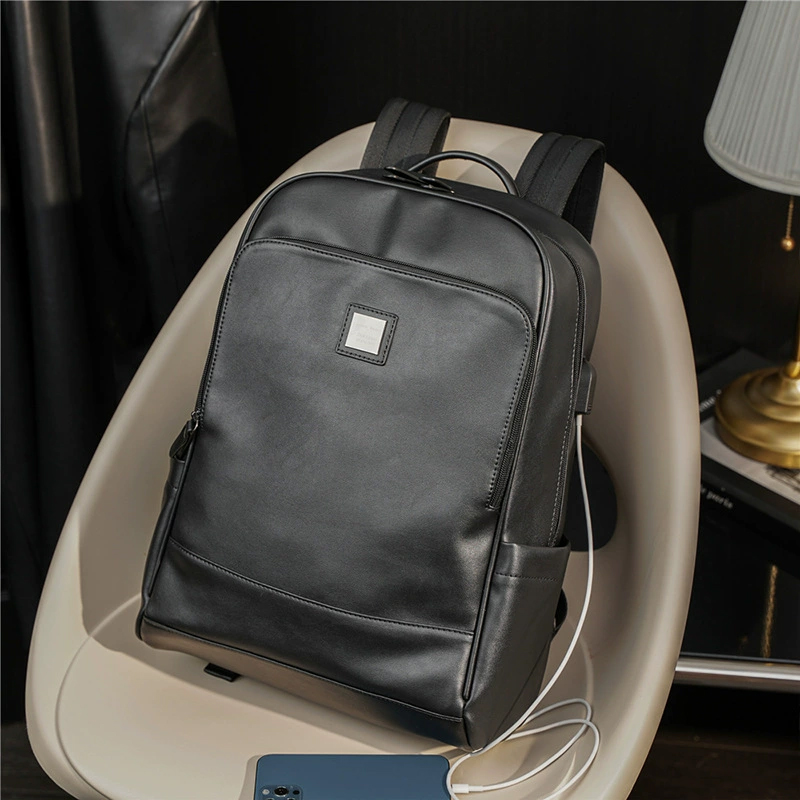 Man's PU Leather Backpack Exec - Leather Backpack Vintage recension och pris