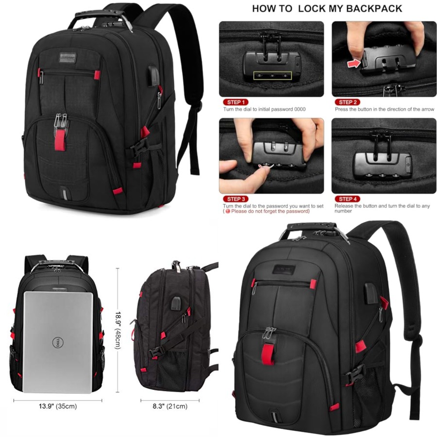 Laptop Backpack for Men Women, - Travel Backpack Anti Theft recension och pris