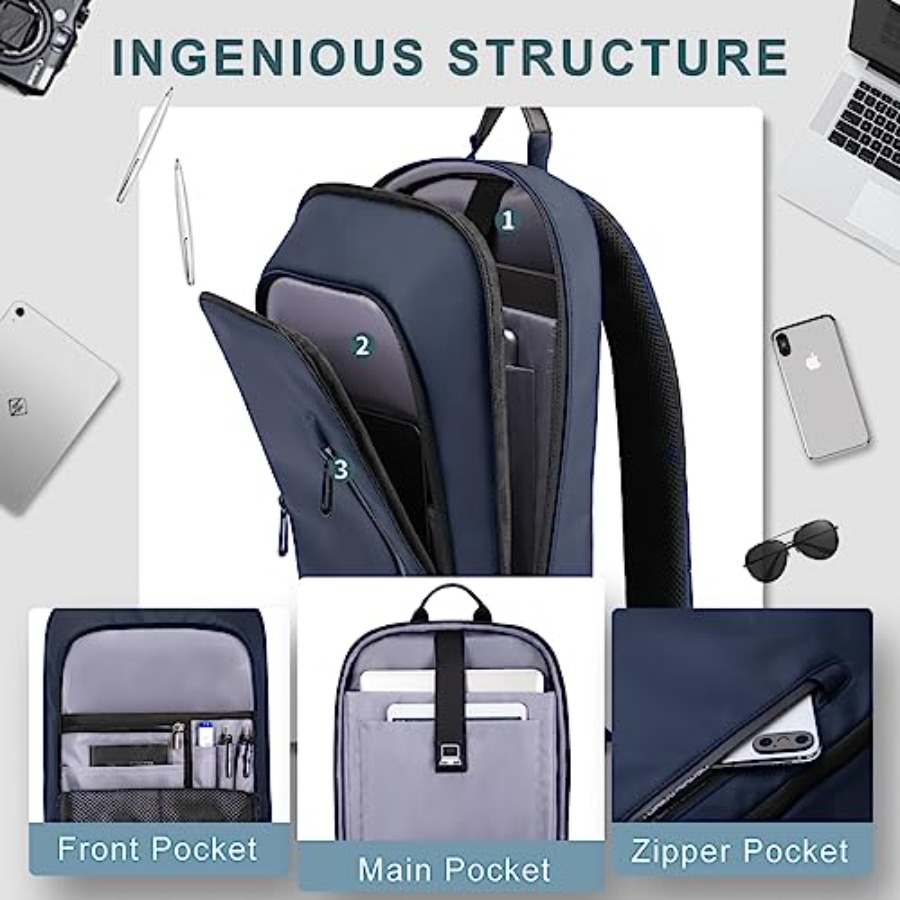 Backpack for Men Business Slim - Travel Backpack Anti Theft recension och pris