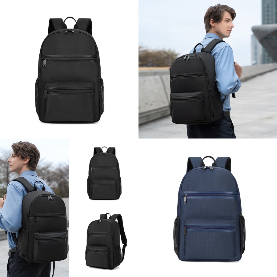 【New Arrival】Minimalist Black  - School Backpack Teen recension och pris