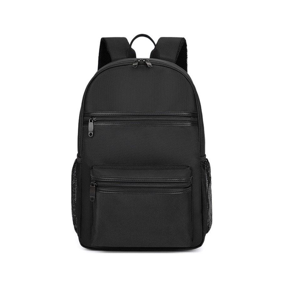 【New Arrival】Minimalist Black  - School Backpack Teen recension och pris