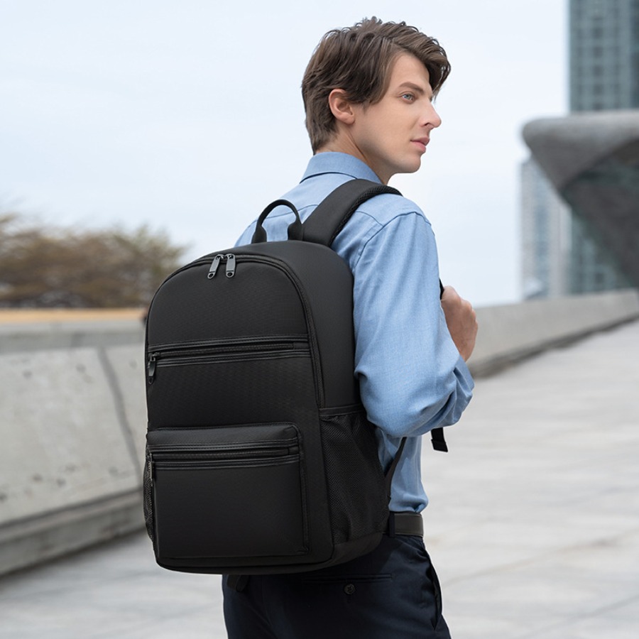【New Arrival】Minimalist Black  - School Backpack Teen recension och pris