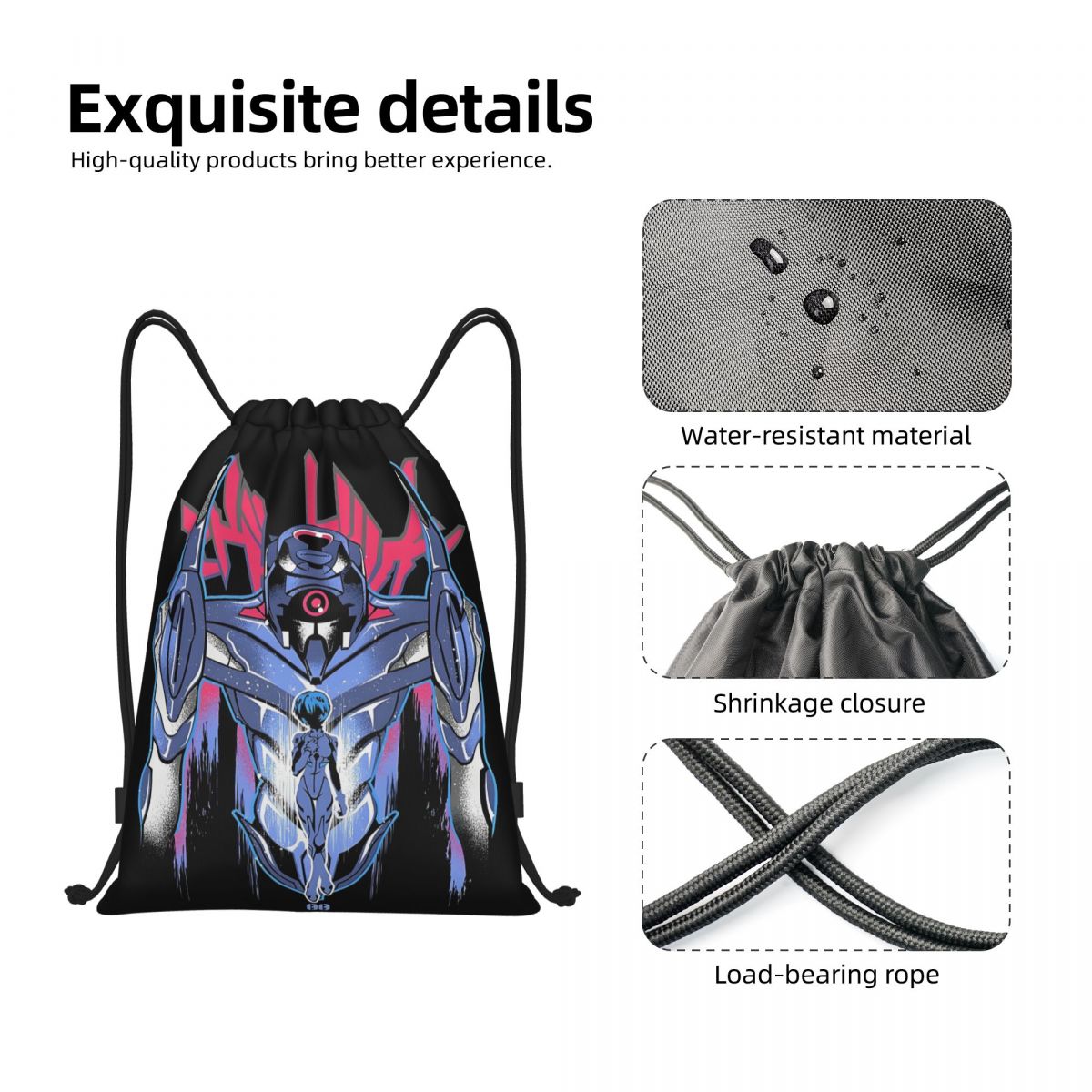 Manga E-Evangeliones Hot Draws - Drawstring Gym Bag recension och pris
