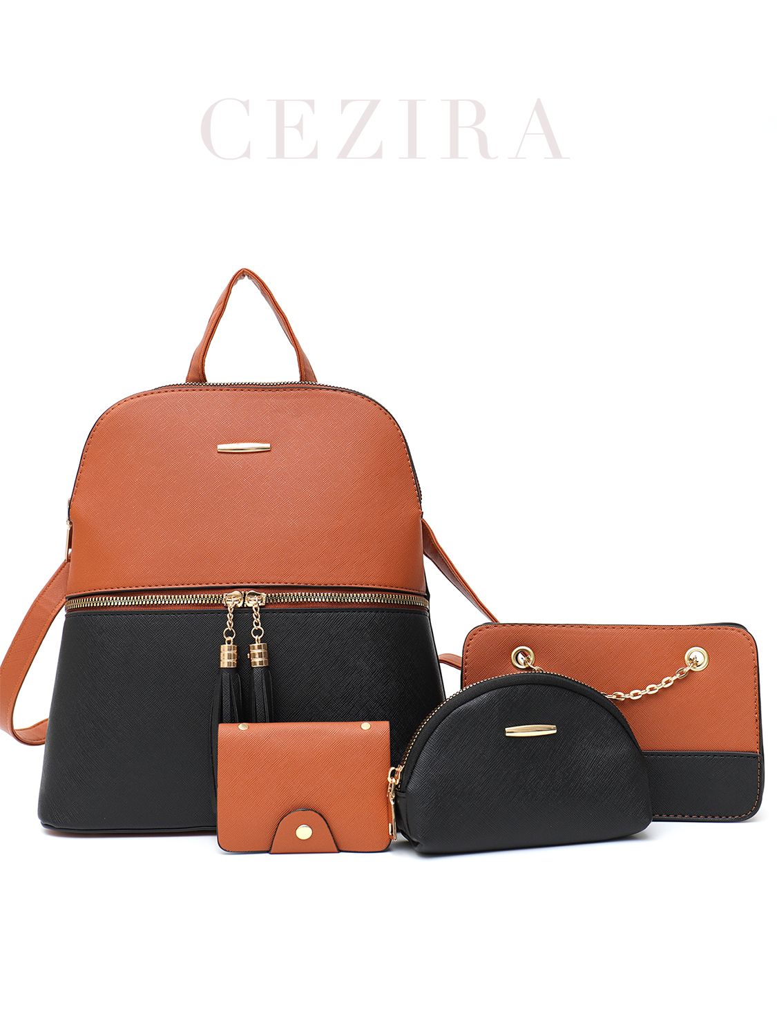 4 PCS Bags Set Women's Fashion - Mini Backpack Purse recension och pris