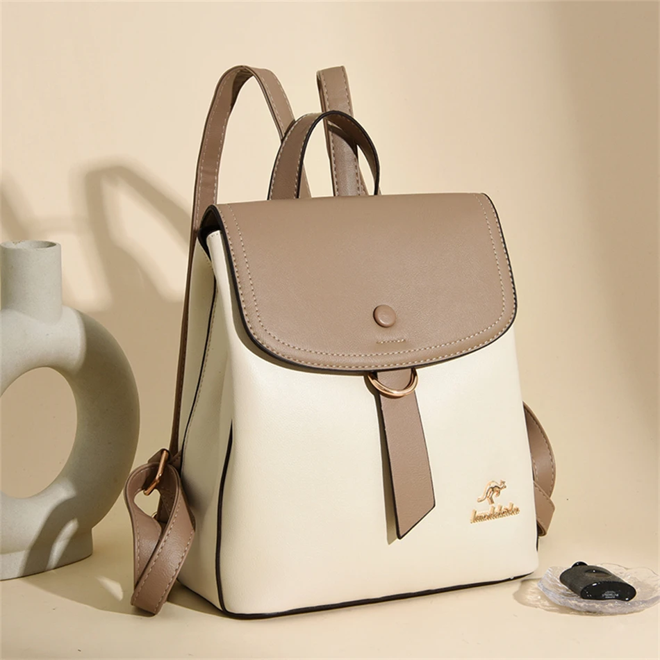 2024 High Quality Fashion Prin - Leather Backpack Vintage recension och pris