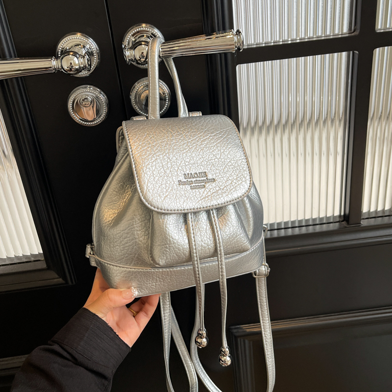 Solid Small String Backpacks P - Leather Backpack Vintage recension och pris