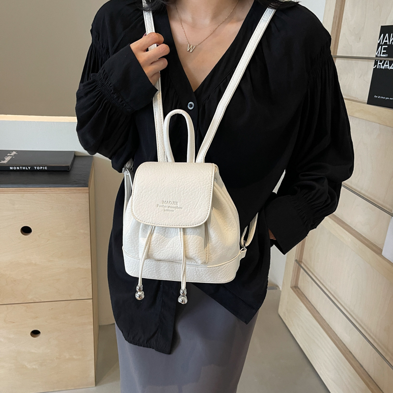 Solid Small String Backpacks P - Leather Backpack Vintage recension och pris