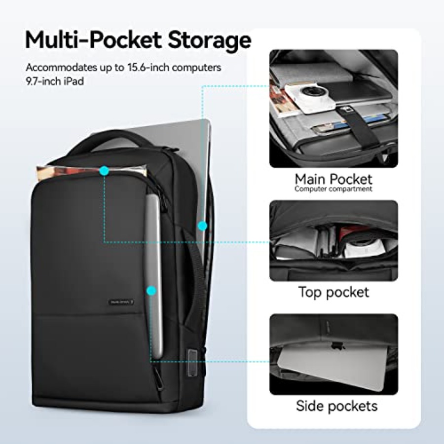 Slim Laptop Backpack for Men,  - Laptop Backpack 15.6 recension och pris