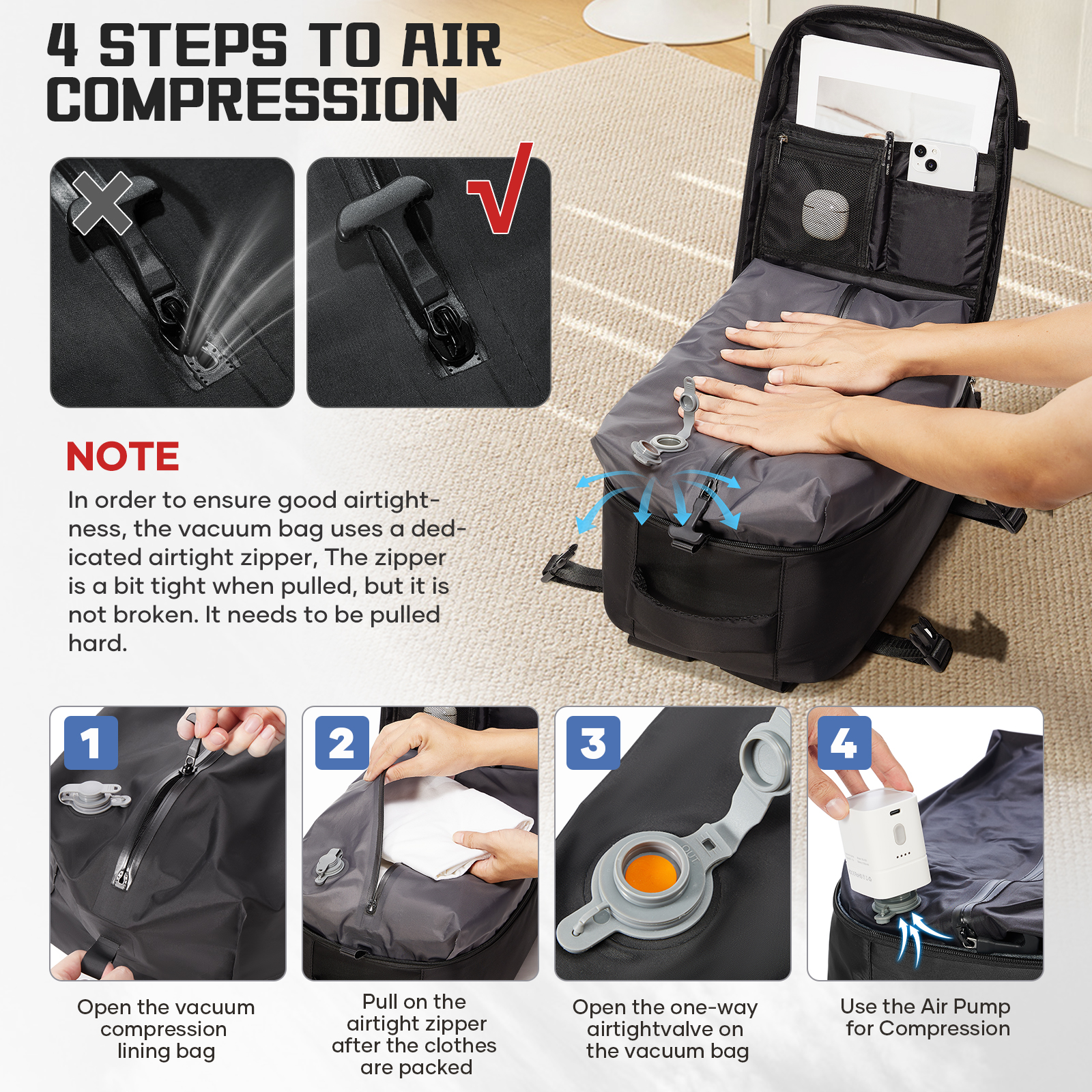 Women Backpack Vacuum Backpack - Fashion Backpack Women recension och pris