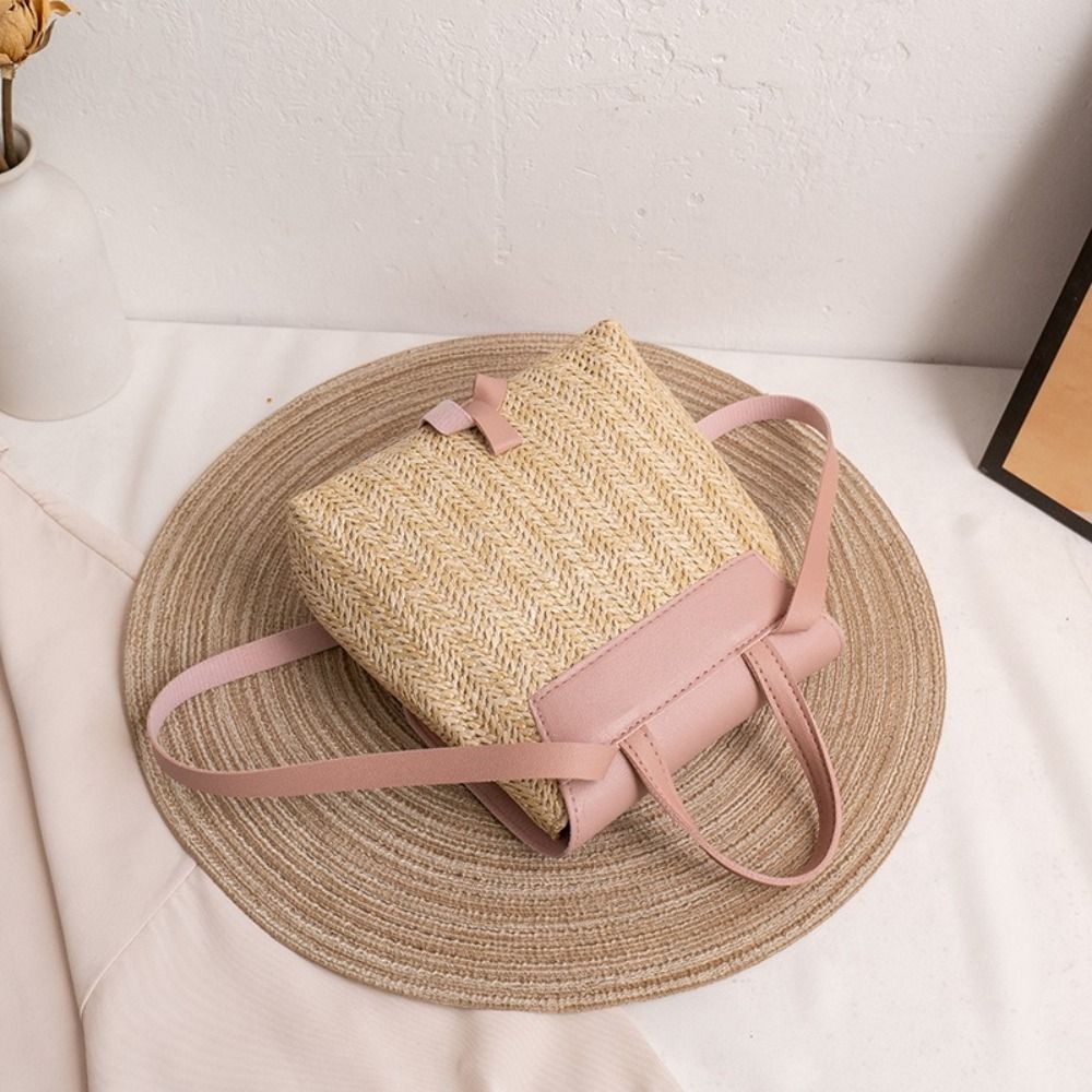 Fashion PU Leather Straw Backp - Leather Backpack Vintage recension och pris